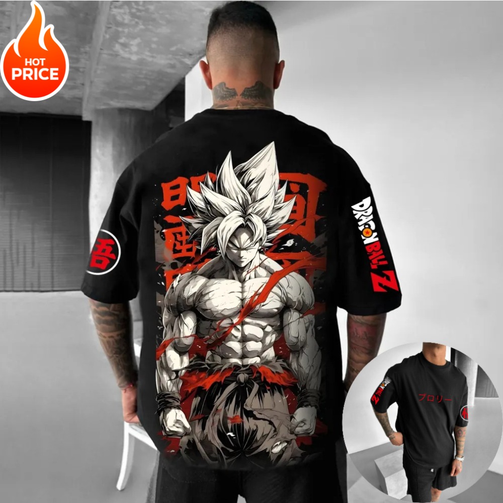Anime Merchandise For Women - Футболка унисекс Saiyan Son Goku Anime