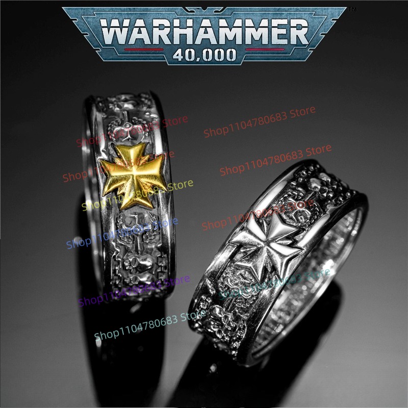 Anime Merchandise For Men - Кольцо «Клятва христианского рыцаря» 40K Black
