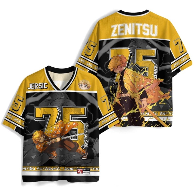Anime Merchandise Demon Slayer - Новая летняя футболка Demon Slayer Zenitsu