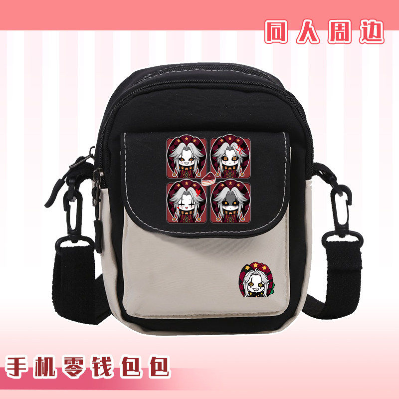 Anime Merch Shopping - Сумка-кроссбоди из холщовой ткани с принтом