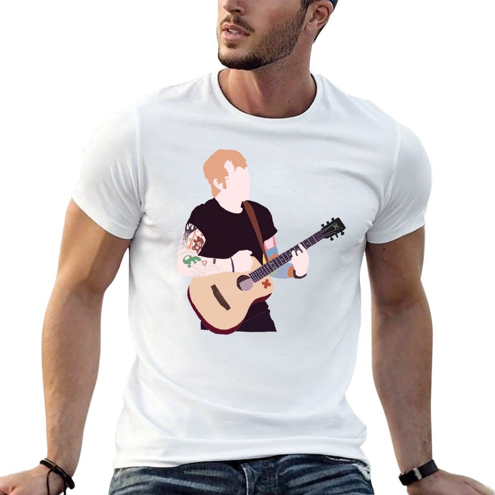 Anime Merchandise T Shirt - Официальная продукция Ed Sheeran: футболка из