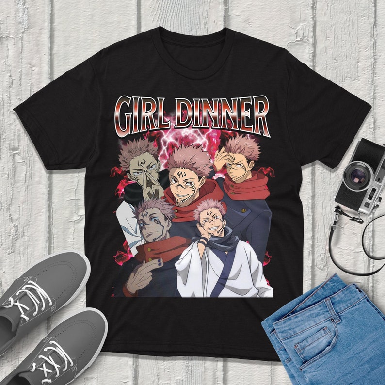Anime Merchandise T Shirt - Футболка Sukuna Jujutsu-Kaisen, уличная одежда, одежда