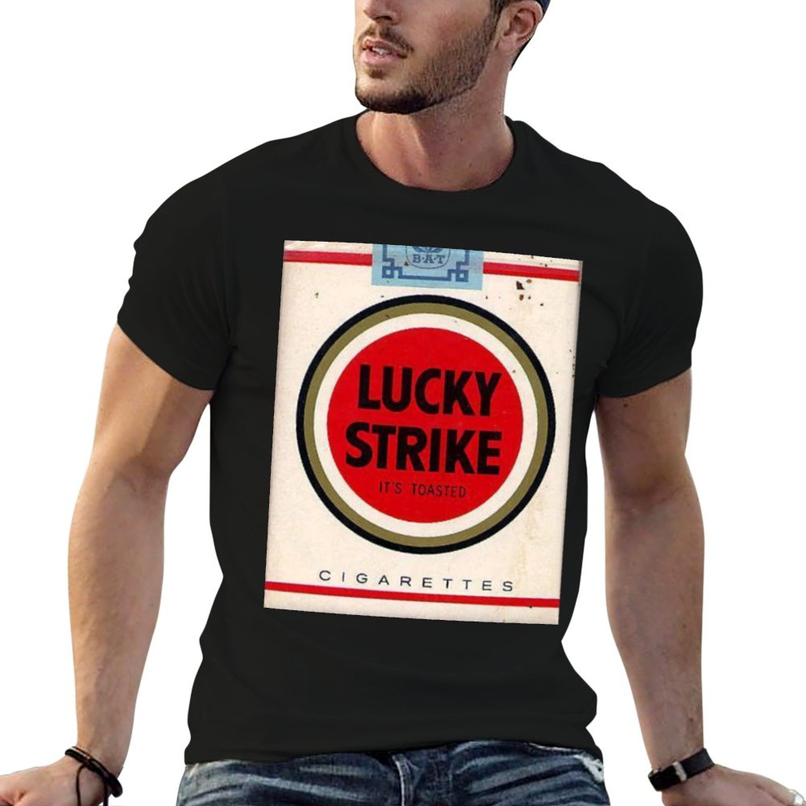 Anime Merchandise T Shirt - ХИТ ПРОДАЖ: Футболка Lucky Strike Merchandise,