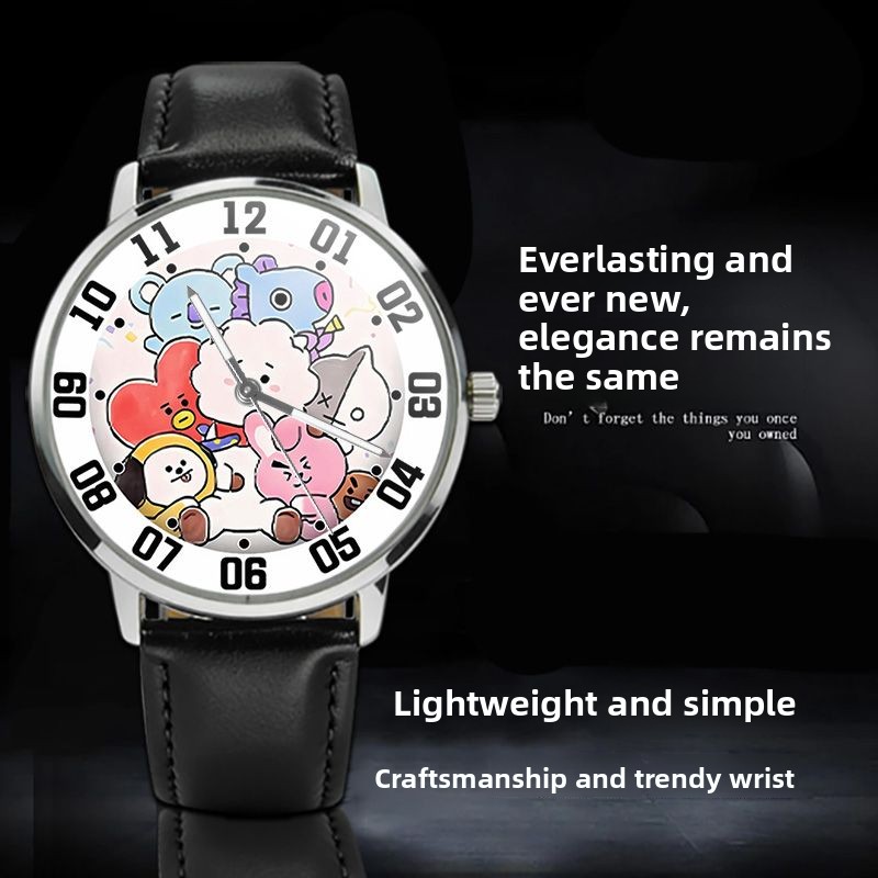 Милые студенческие часы BT21 с – обзор и цена Anime Merchandise Types