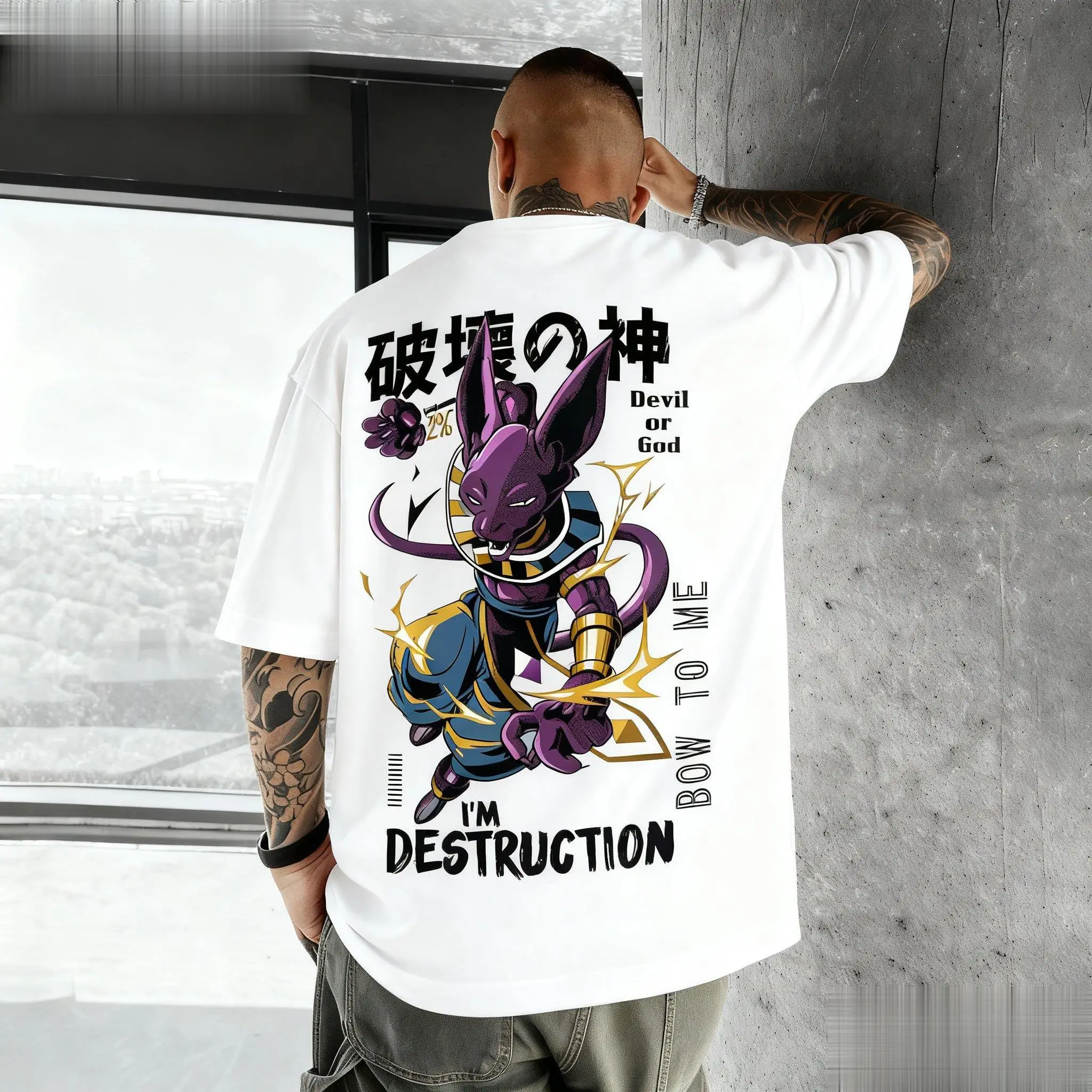 Dragon Ball Beerus футболка с  – обзор и цена Anime Merchandise For Women