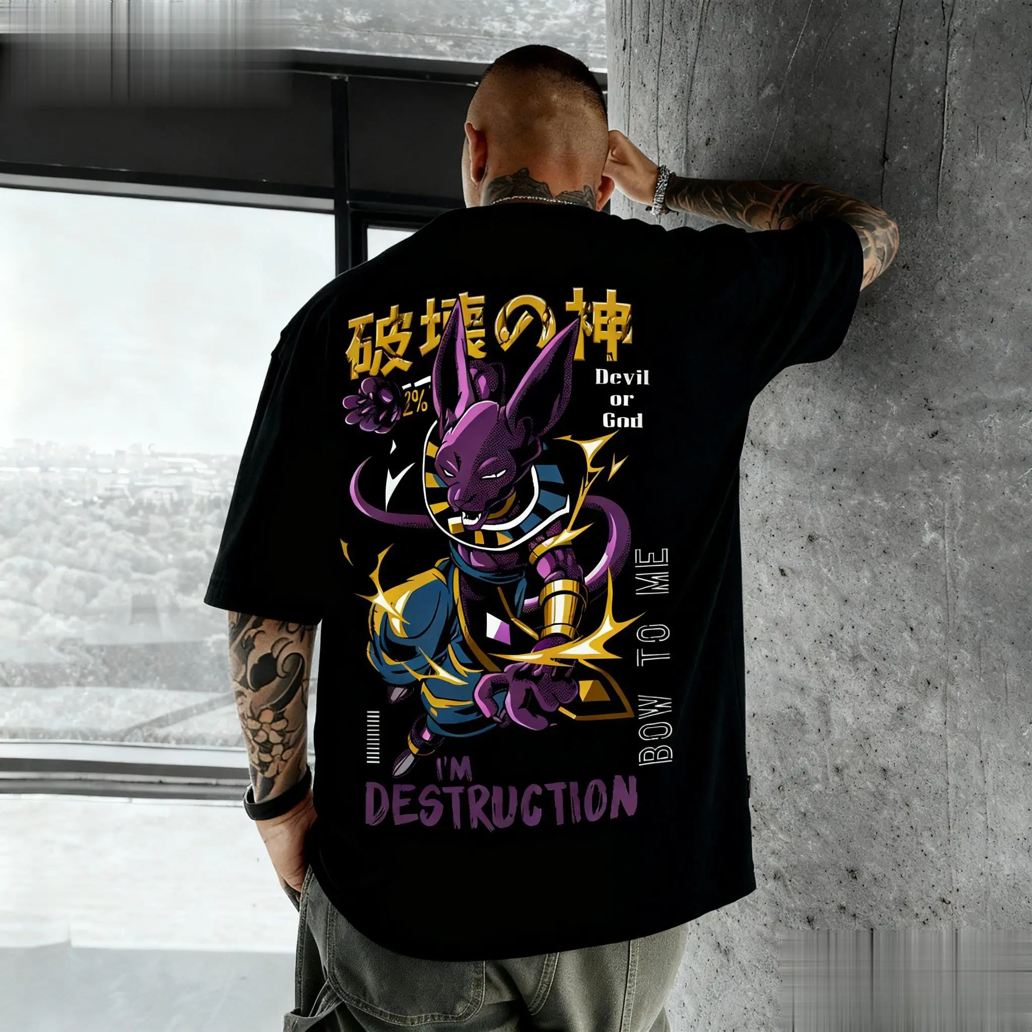 Dragon Ball Beerus футболка с  – обзор и цена Anime Merchandise For Women