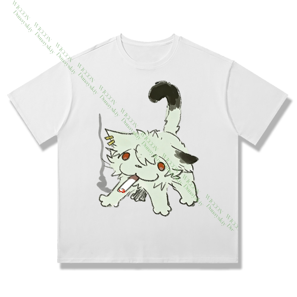 Футболка Chainsmoker Cat Yanik – обзор и цена Anime Merchandise T Shirt