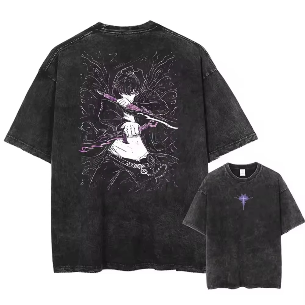 Футболка Y2k с короткими рукав – обзор и цена Anime Merchandise Solo Leveling