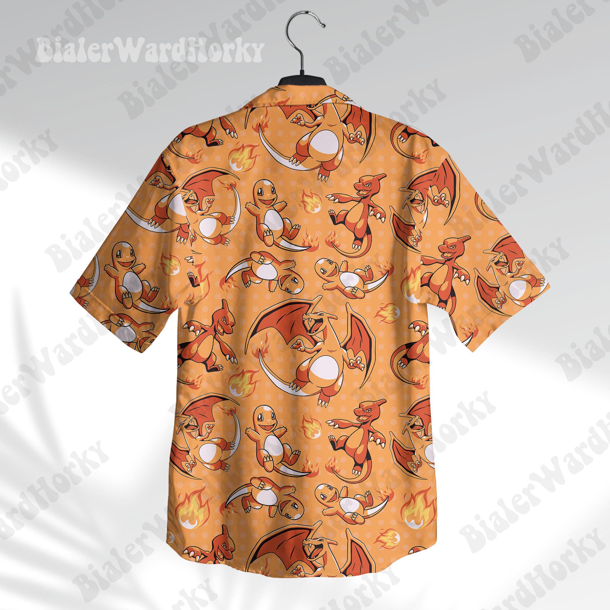 Гавайская рубашка Pokémon Char – обзор и цена Anime Merchandise For Women