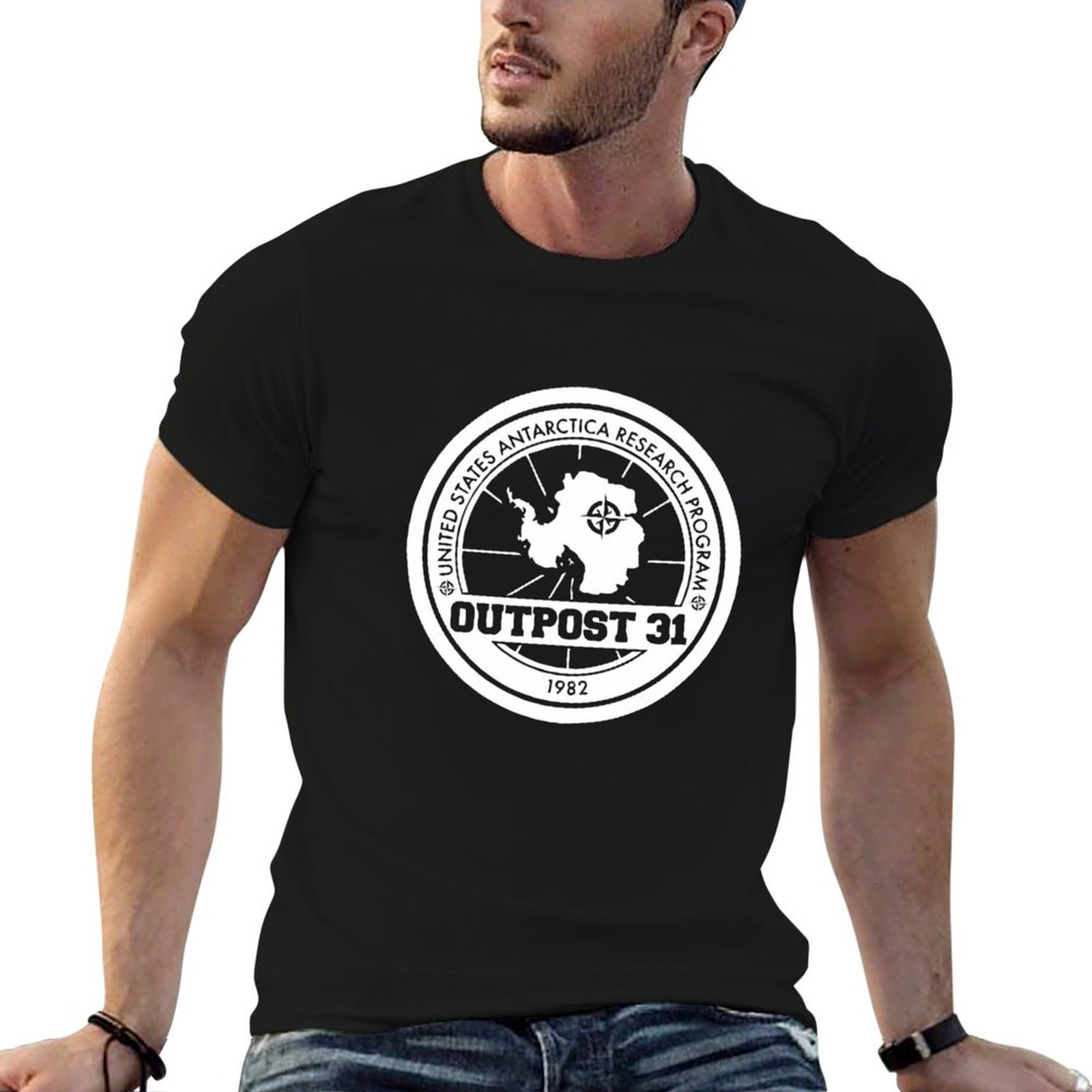Футболка Outpost 31 Logo MERCH – обзор и цена Anime Merchandise T Shirt