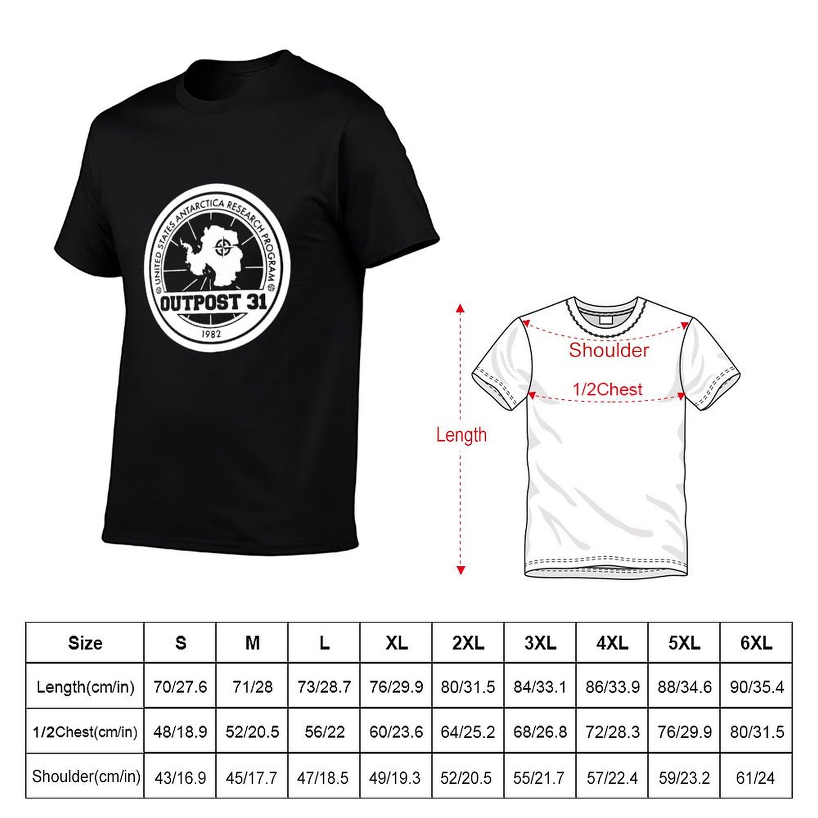 Футболка Outpost 31 Logo MERCH – обзор и цена Anime Merchandise T Shirt